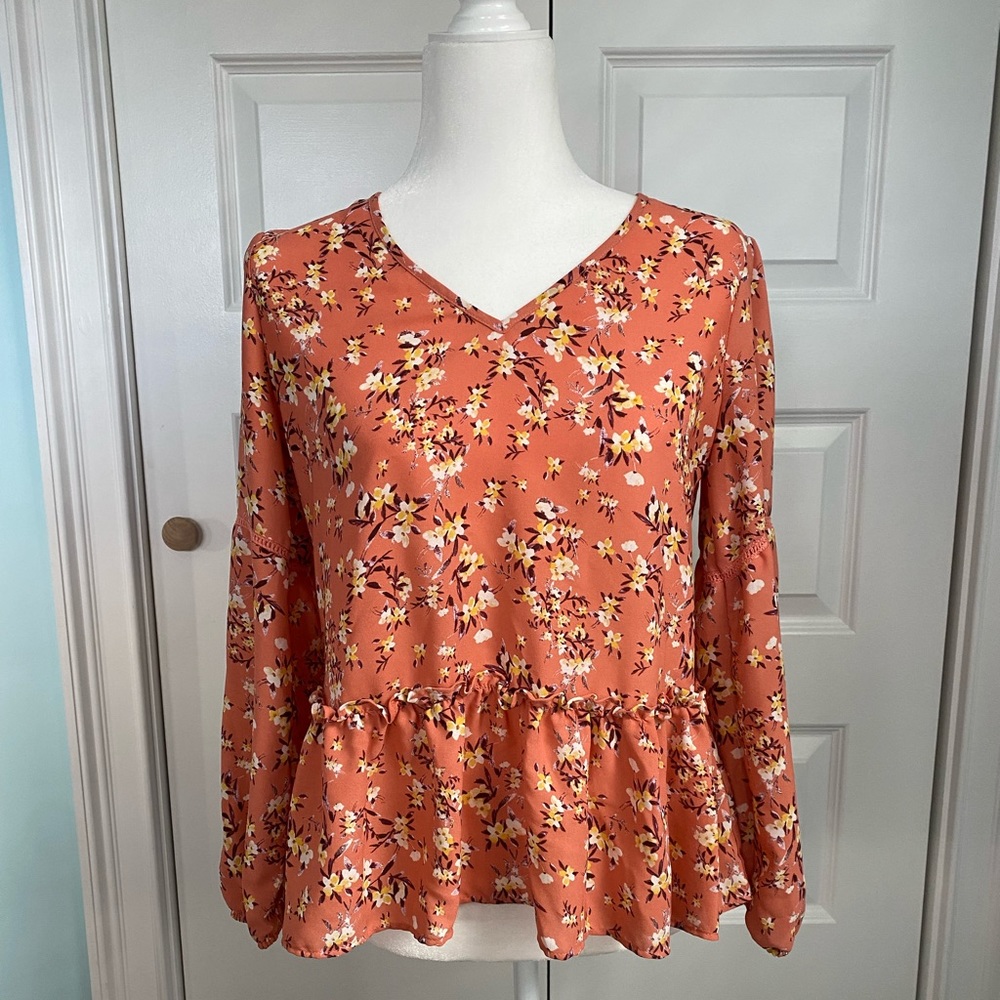 Floral Long Sleeve Blouse 🌸🌼